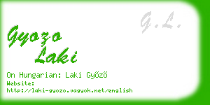 gyozo laki business card